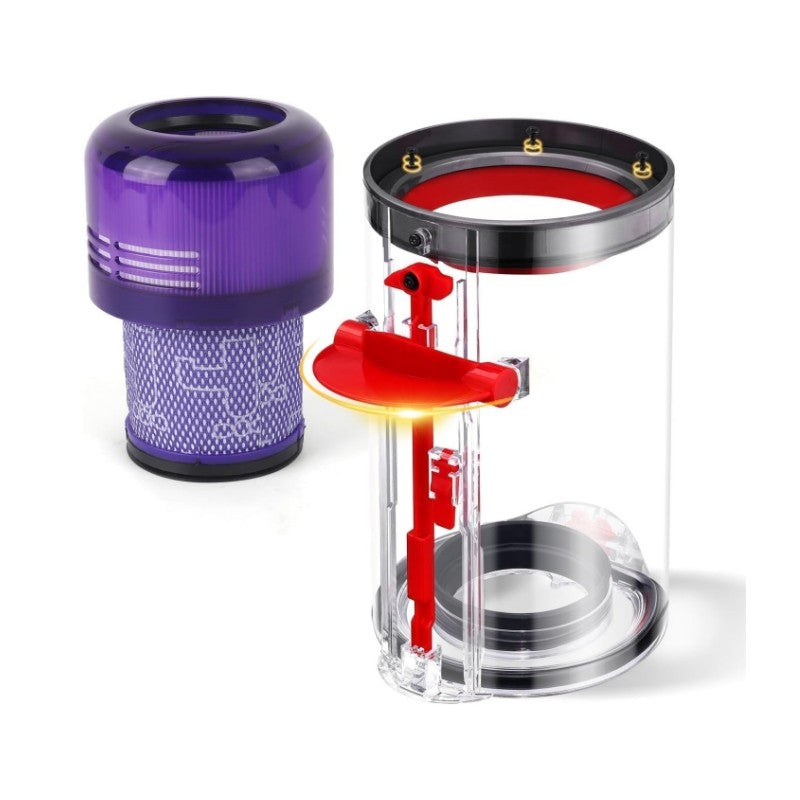 Replacement Dust Canister & Filter for Dyson V11 V15 SV14 SV15 SV22, Transparent