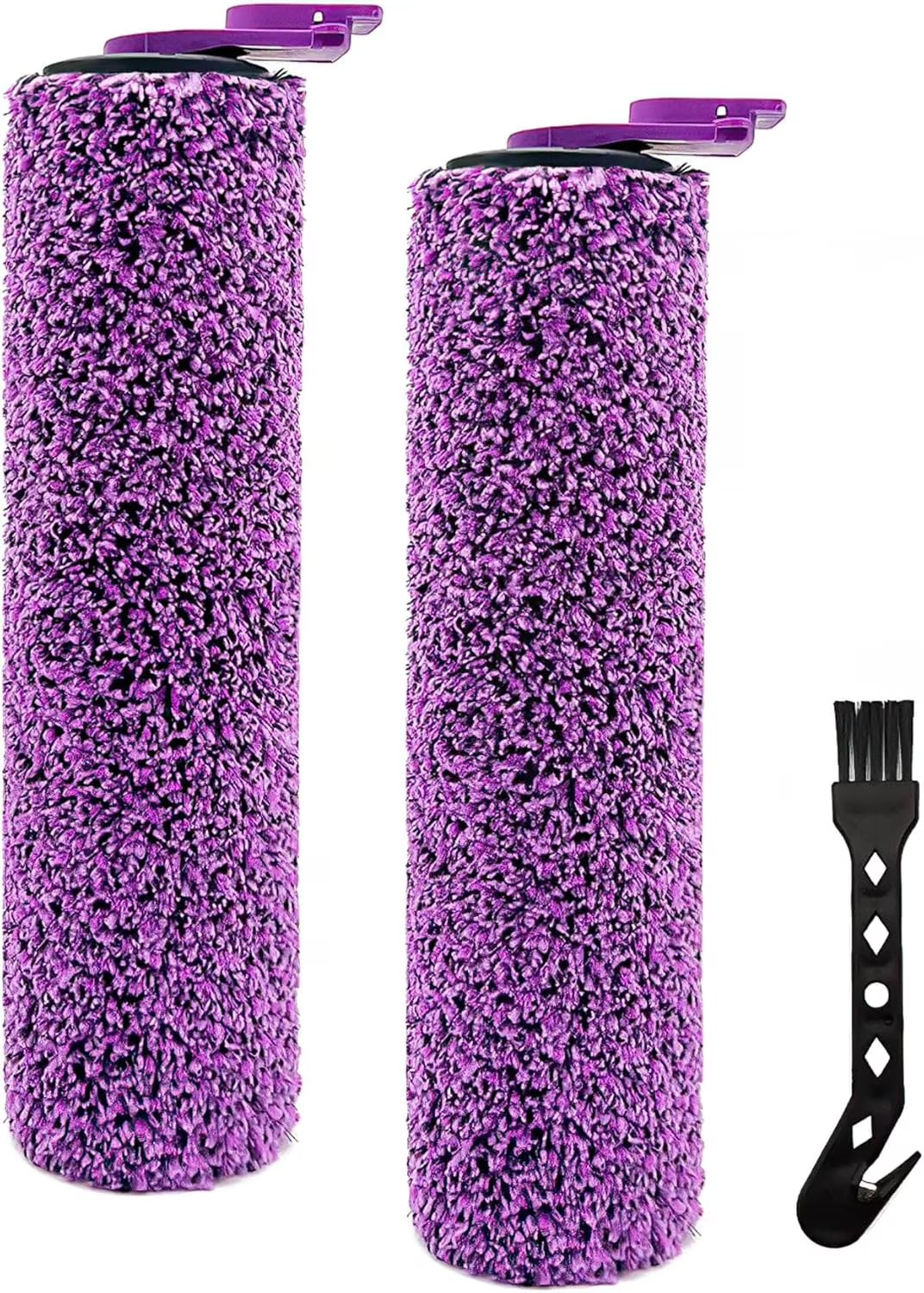 2 Pack Brush Roller Compatible with Shark Steam Pickup 3-in-1 Mop, SD200/SD201, with Cleaning Brush