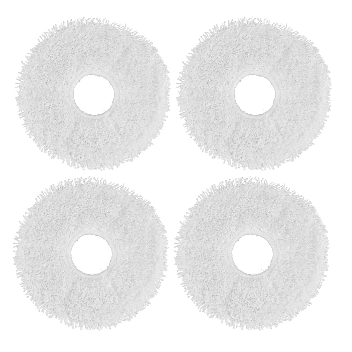 4-Pack Mop Pad Replacement for Deebot X1, Fiber Cleaning Cloth for Robot Vacuum