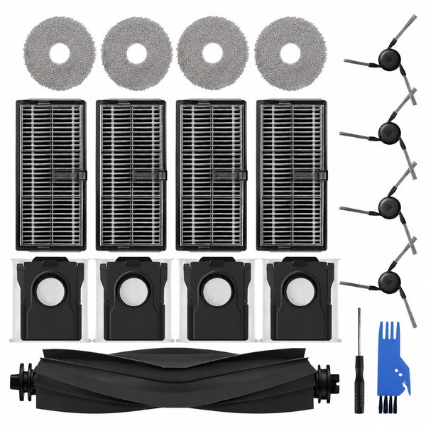 Vacuum Cleaner Accessories Compatible with Dreame X40 Pro/L40 Ultra, 16-Piece Set with Roller Brush