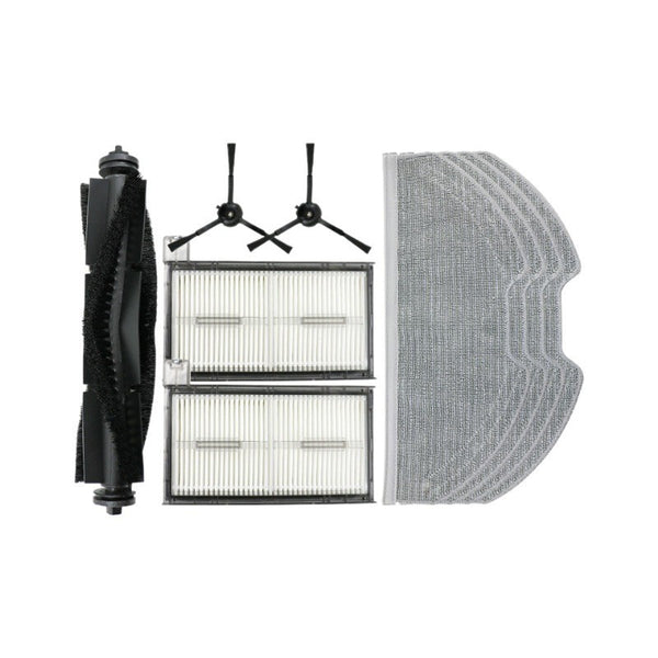 Robot Vacuum Accessories Compatible with Eufy X8 Pro, 1 Main Brush + 2 Side Brushes + 2 Filters