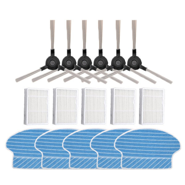 Replacement Parts Kit for Proscenic P1 P2 P3 Robot Vacuum, Side Brushes Filters Mop