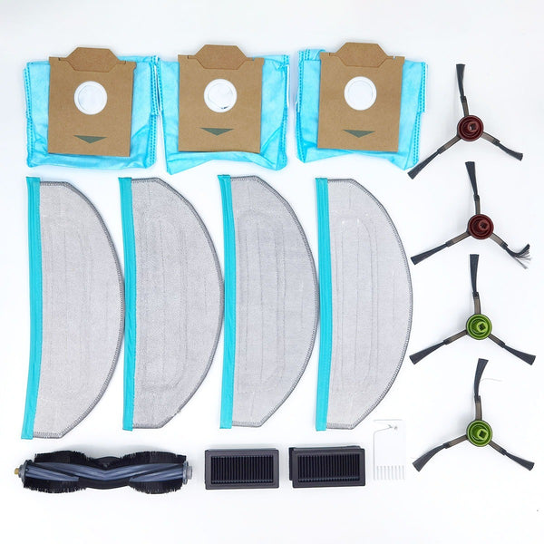 Accessory Kit for Yeedi Robot Vacuums: Main Brush, Side Brushes, Mop Cloths, Dust Bags, Filters