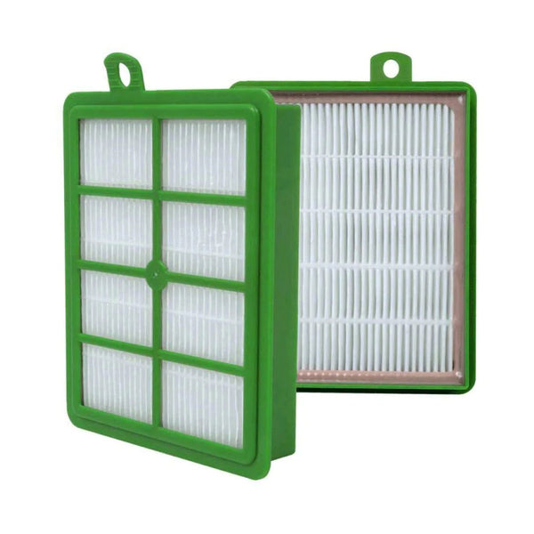 HEPA H12 Vacuum Filter 2-Pack, Compatible with Philips/Electrolux, Green/White