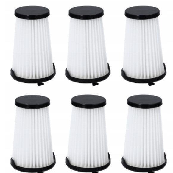 Replacement Vacuum Filter for Electrolux, 6-Pack, White, ABS & Non-Woven