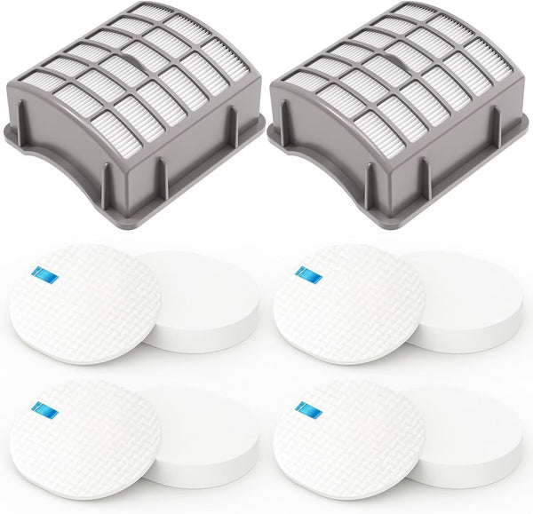 Replacement Filter Kit Compatible with Shark Navigator NV60 NV70 NV80 NV90 UV420, 4 Foam
